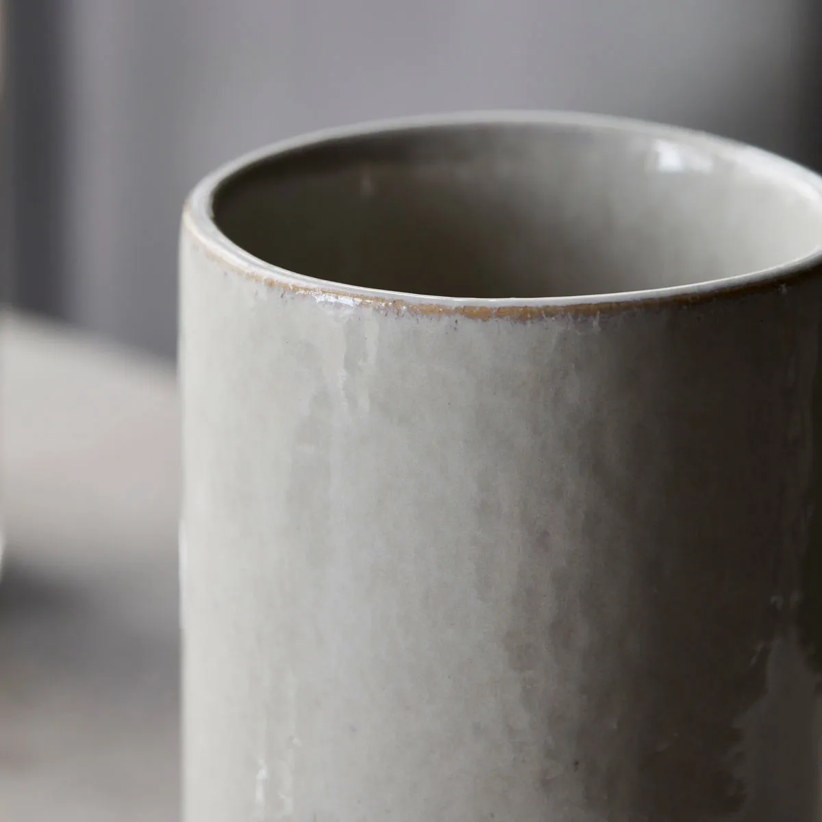 Datura storage mug Ø8 cm, Shellish grey Meraki