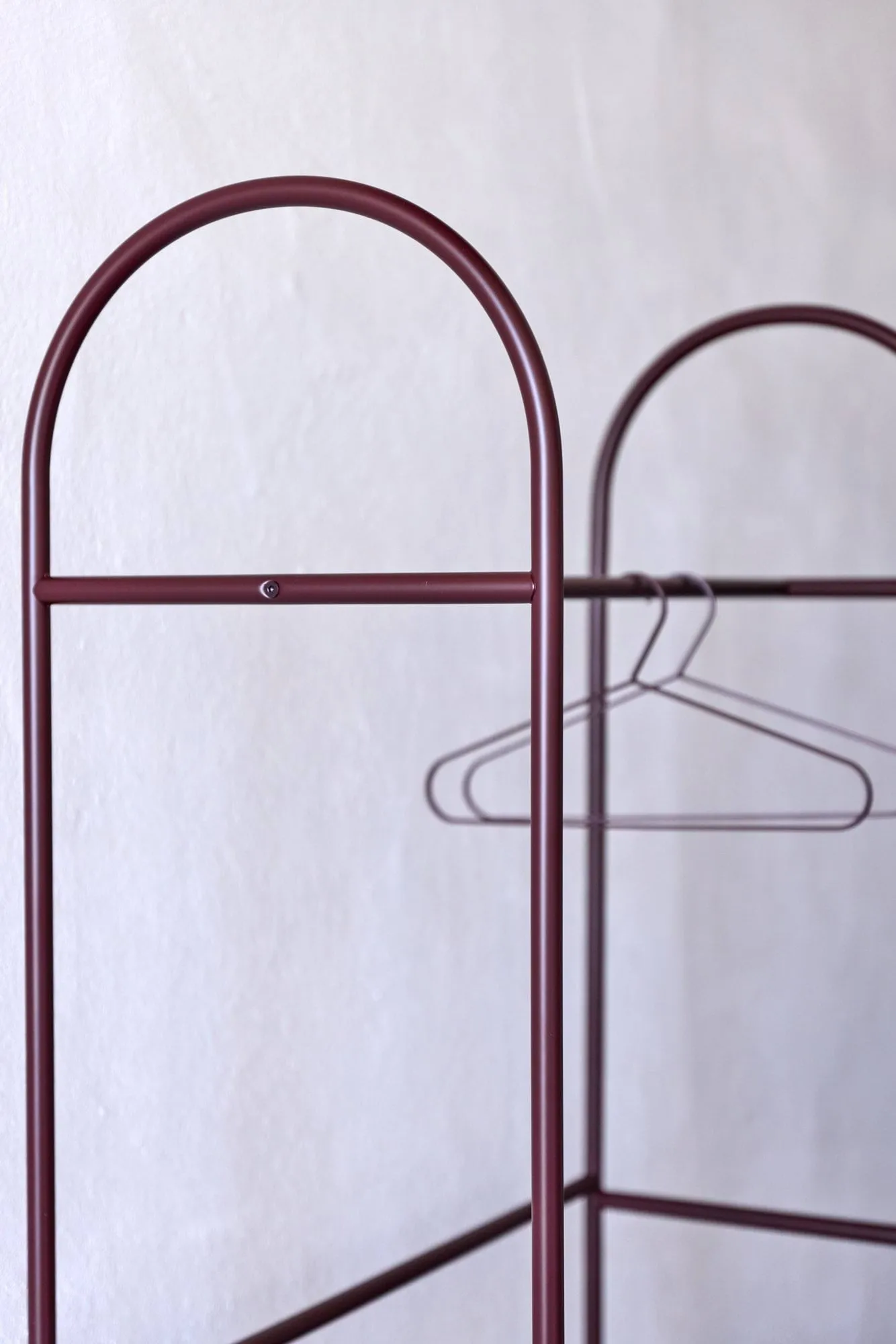 Arch clothes rail, Red, 39x92x186 cm Mette Ditmer