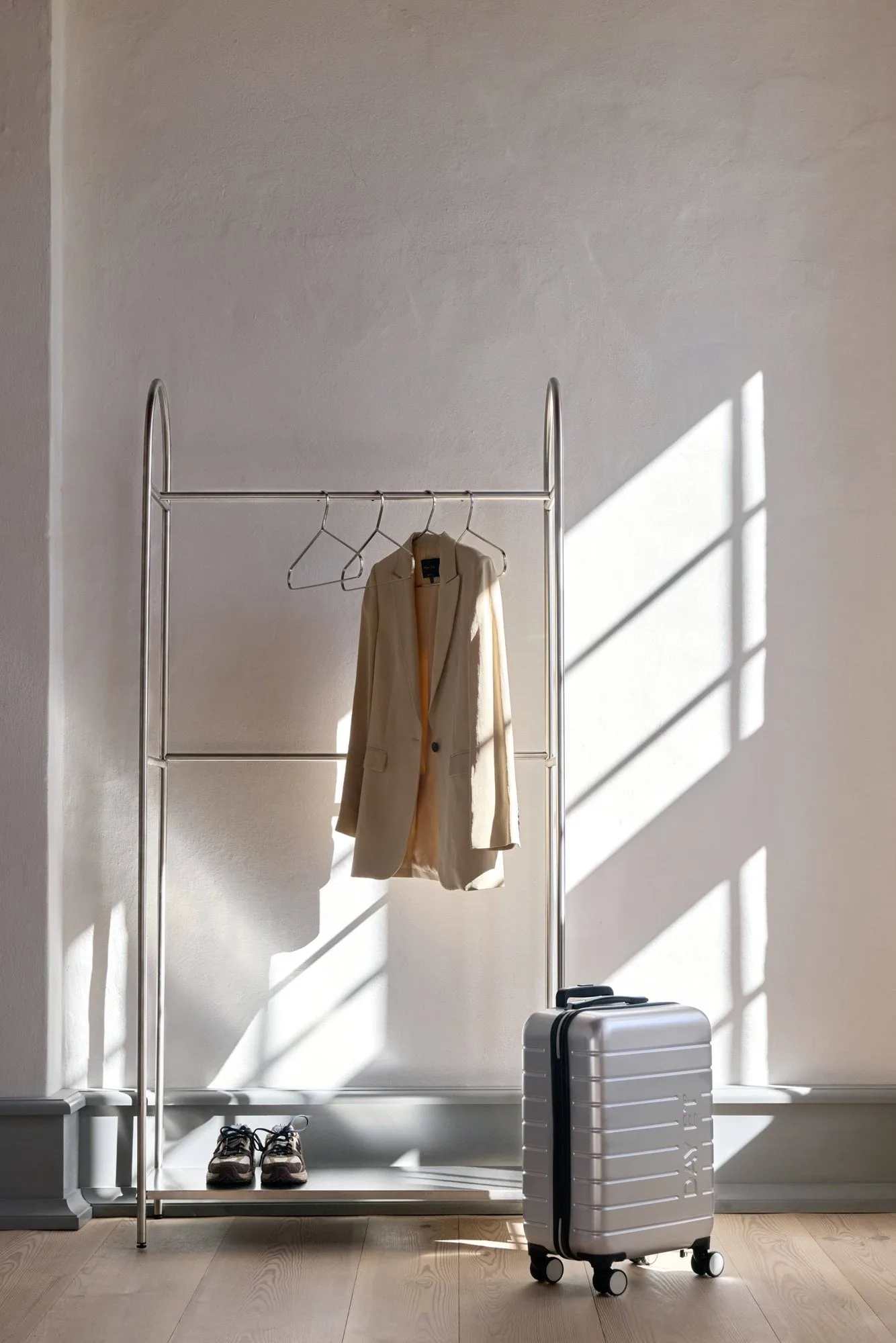 Arch clothes rail, Silver-coloured, 39x92x186 cm Mette Ditmer