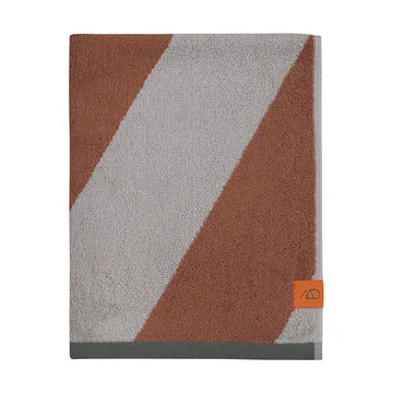 Diagonal guest towel 40x55 cm 2-pack - Brick - Mette Ditmer