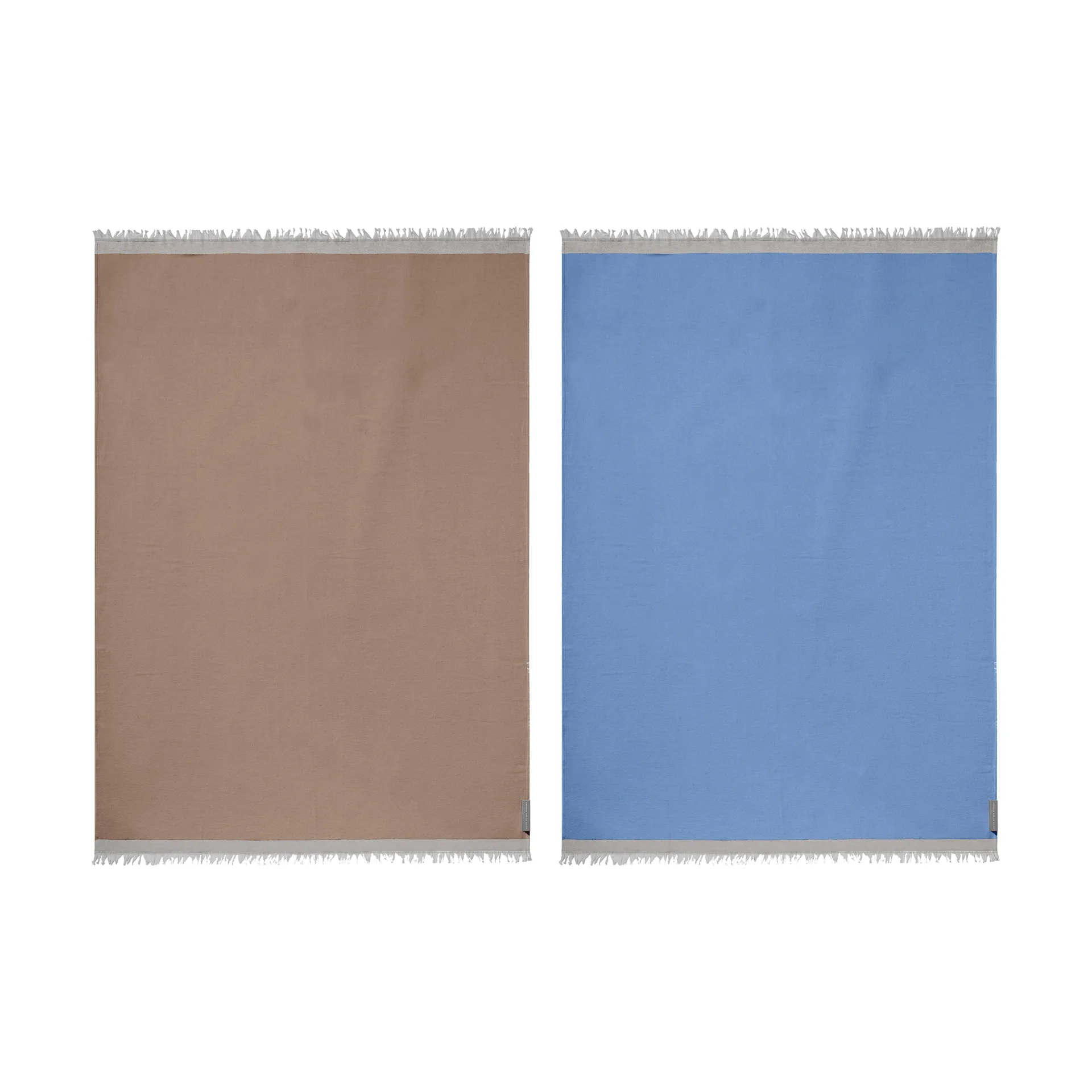 Duet throw, Beige-Blue (beige-blue), 130x175 cm Mette Ditmer
