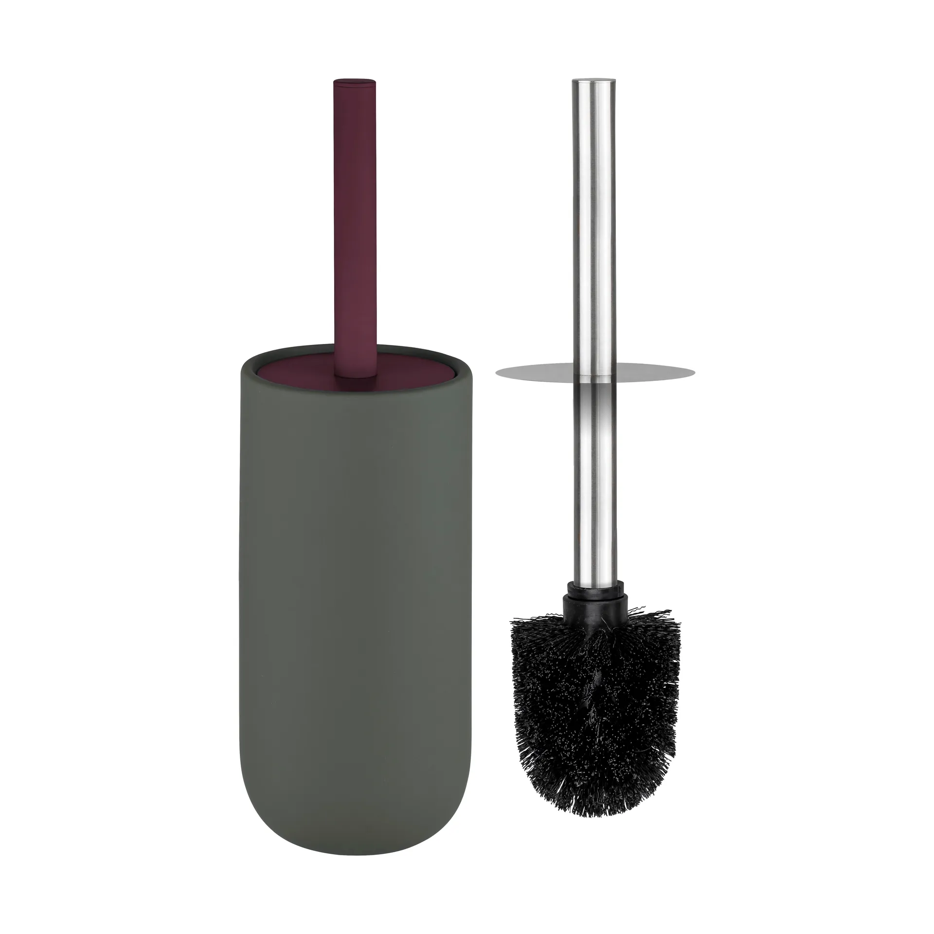 Lotus play toilet brush, incl. 2 toilet brush heads, Dark olive Mette Ditmer