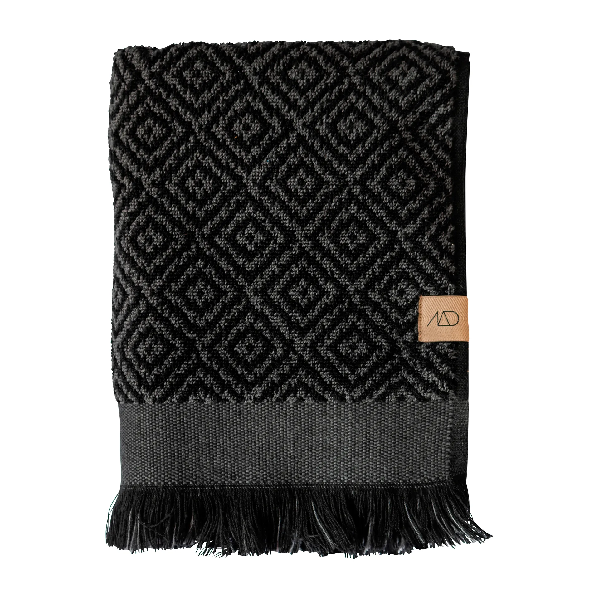 Morocco towel 70x135 cm, Black-grey Mette Ditmer