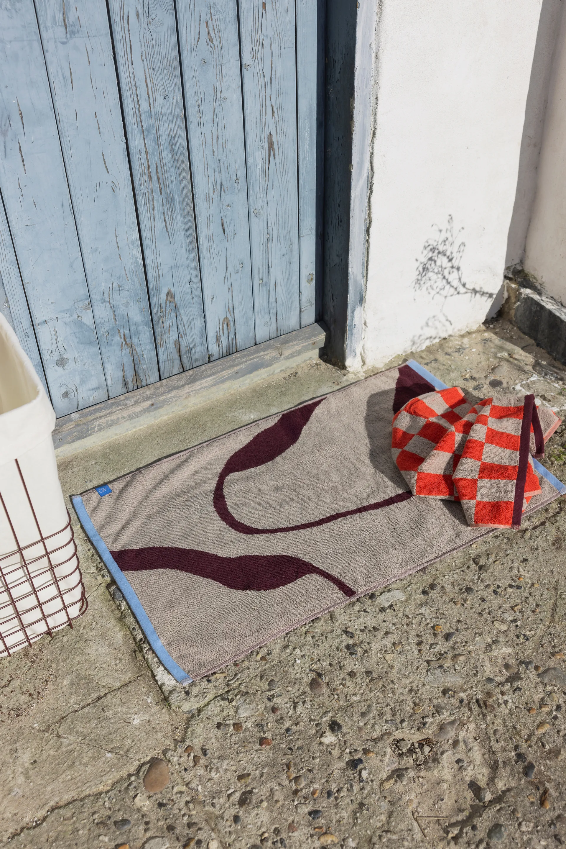 Nova Arte bath mat, Wine-sand, 50x80 cm Mette Ditmer