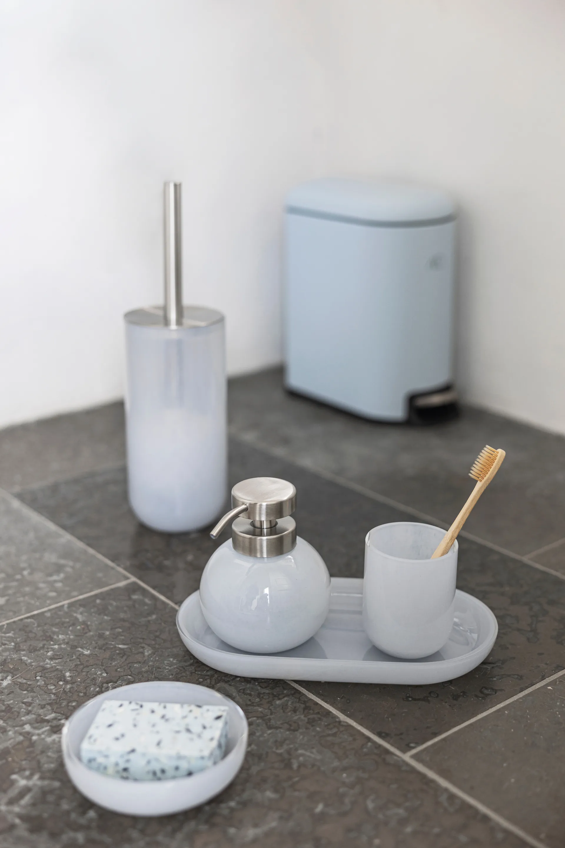 Opal soap dish, Light blue Mette Ditmer