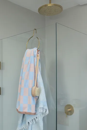 Retro towel - Light blue, 70x133 cm - Mette Ditmer