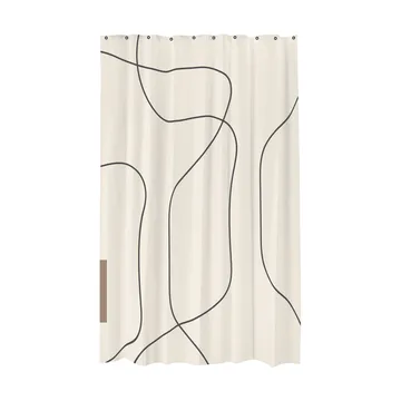 Shadow shower curtain - White, 150x200 cm - Mette Ditmer