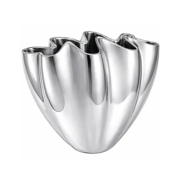 Shell vase - Large, 30 cm, Chrome - Mette Ditmer