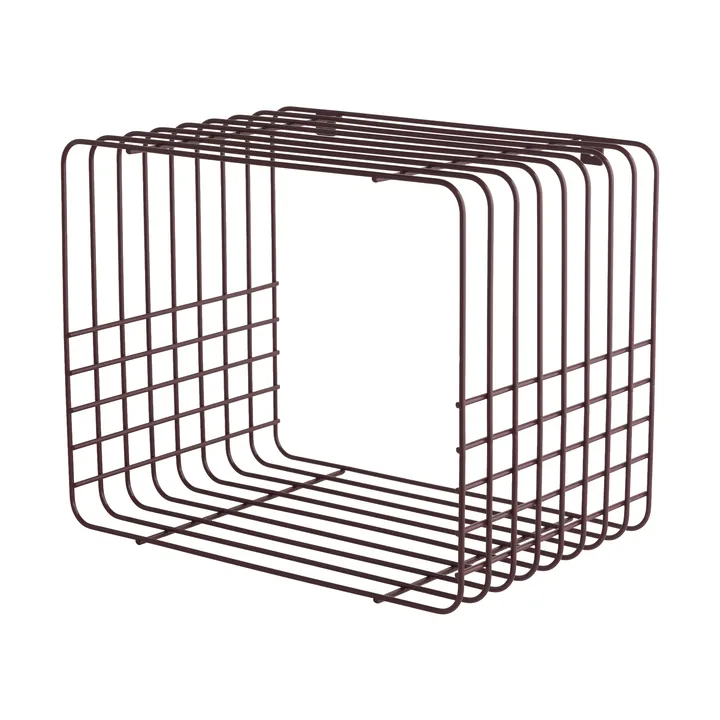 Wire shelf - Short, red, 26x38x30.5 cm - Mette Ditmer