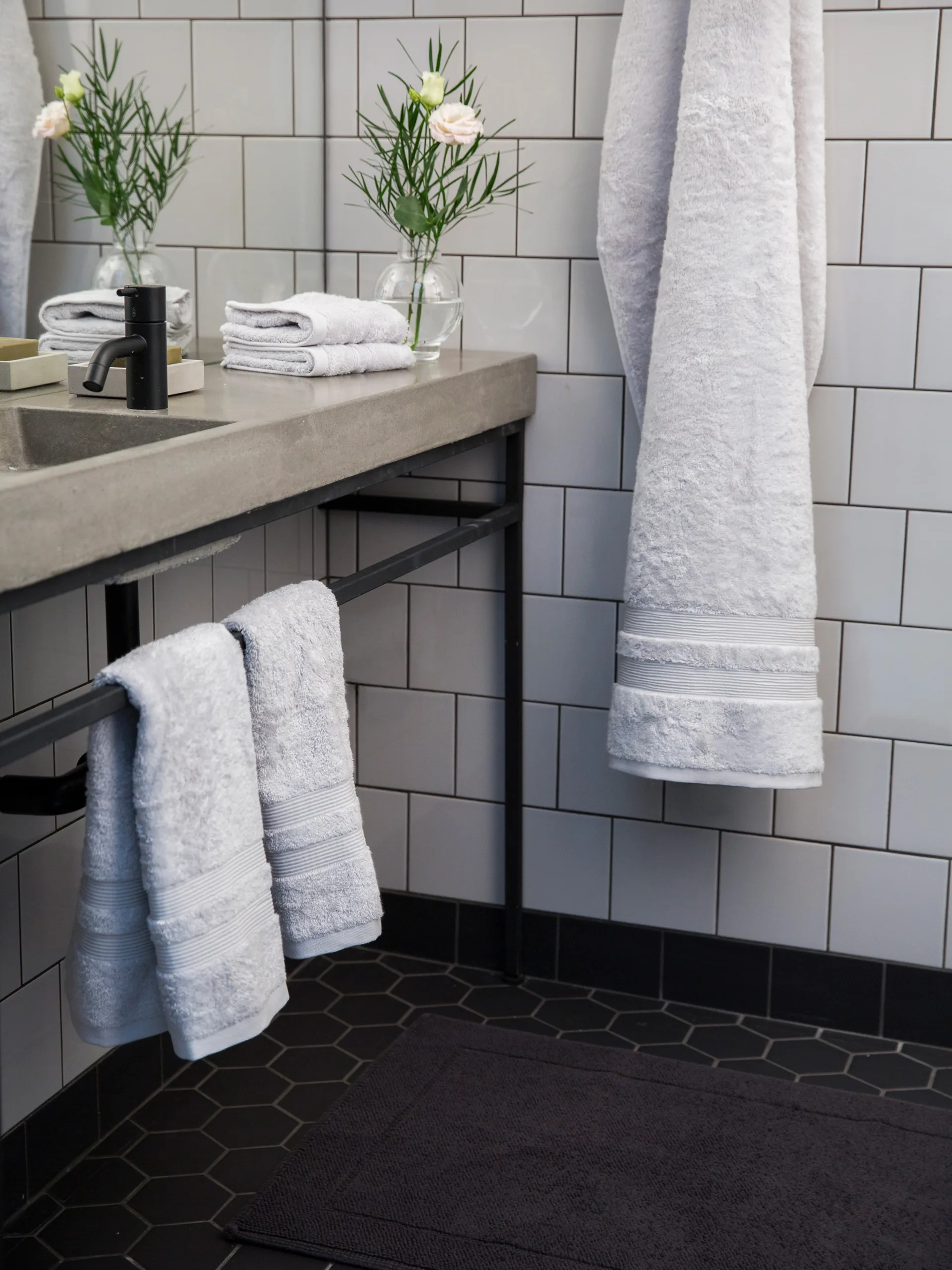 Fontana towel EKO, Light grey, 30x50 cm Mille Notti