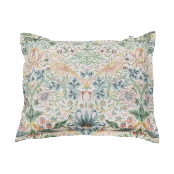 Morris & Co. Strawberry Thief Pillowcase - Green, 50x60 cm - Mille Notti