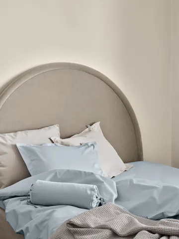 Satina duvet cover - Light blue, 220x220 cm - Mille Notti