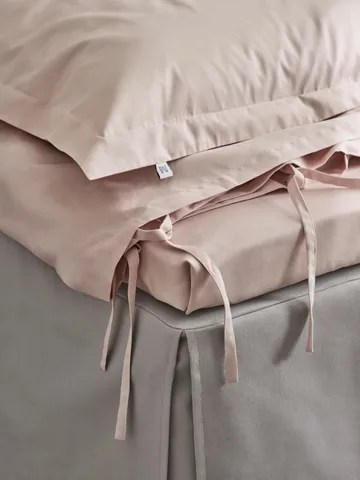 Satina plain pillowcase - Rose, 50x60 cm - Mille Notti