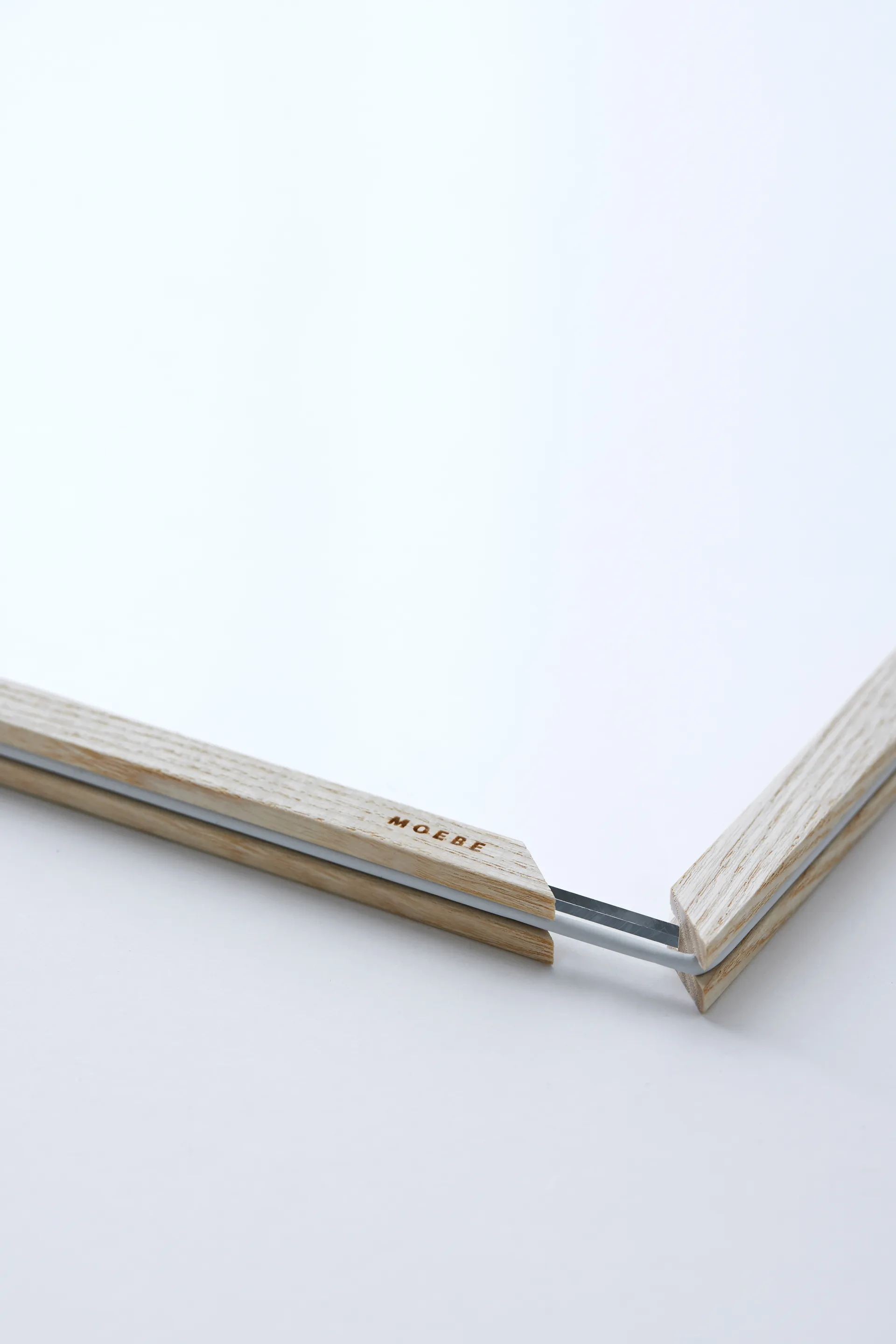 Moebe ash frame A2 44.8x61.5 cm, Transparent. Wood. Black MOEBE
