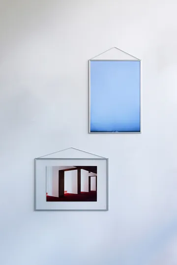 Moebe frame A5 16.5x22.7 cm - Brushed aluminium - MOEBE