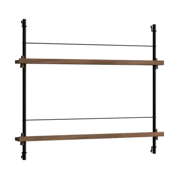 Moebe magazine rack - Smoked oak-black - MOEBE