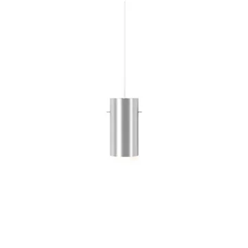 Moebe Tube pendant lamp small Ø8 cm - Brushed aluminum - MOEBE