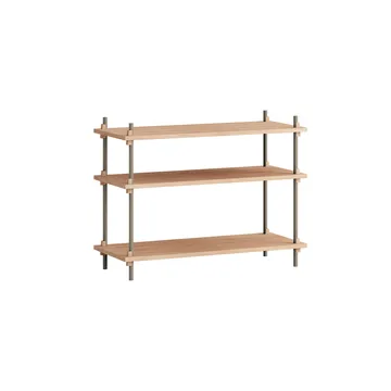 Shelving System classic shelf - Oak-warm grey, 86x65x35 cm, S.65.1.A - MOEBE
