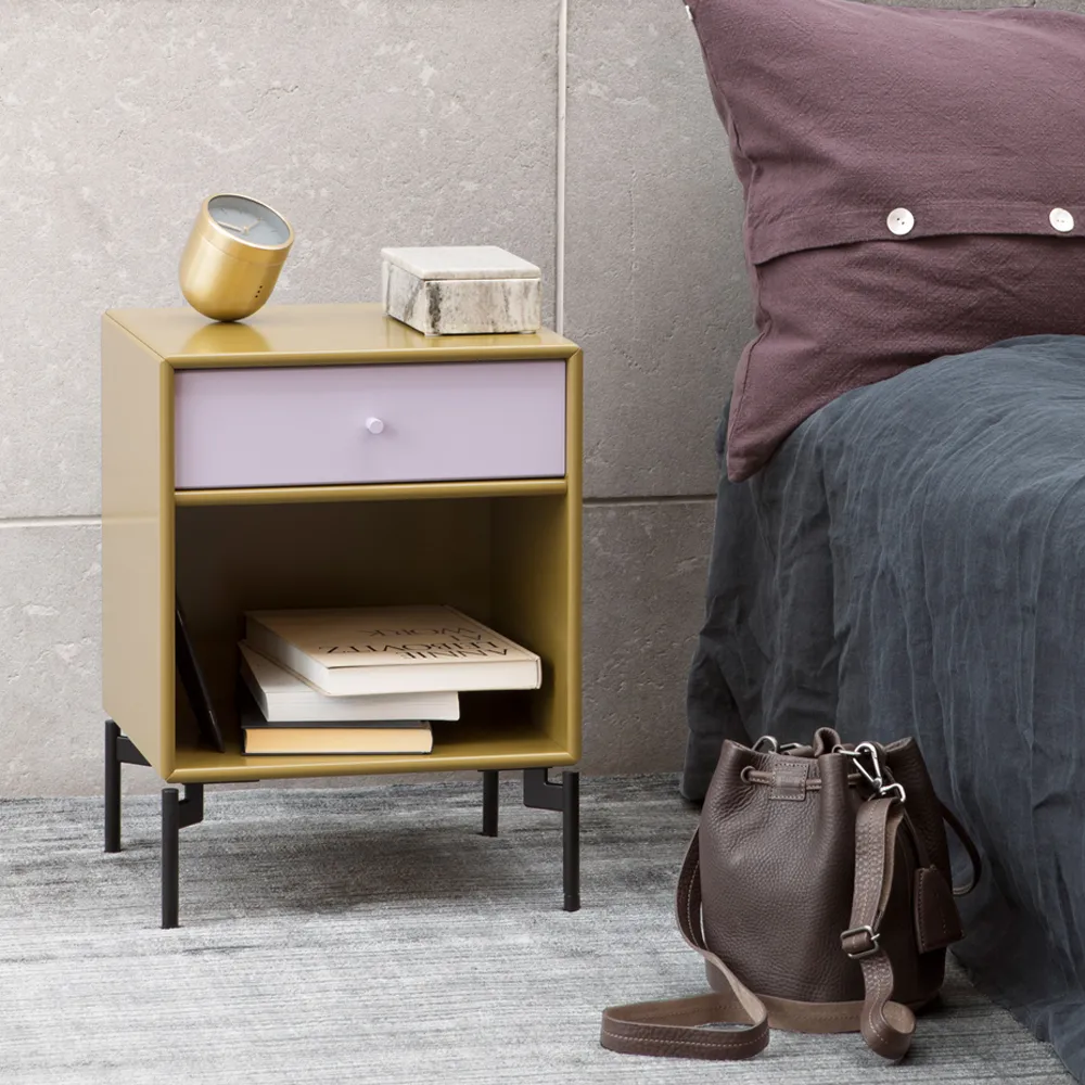 Dream bedside table, Fjord 02, base 3cm Montana