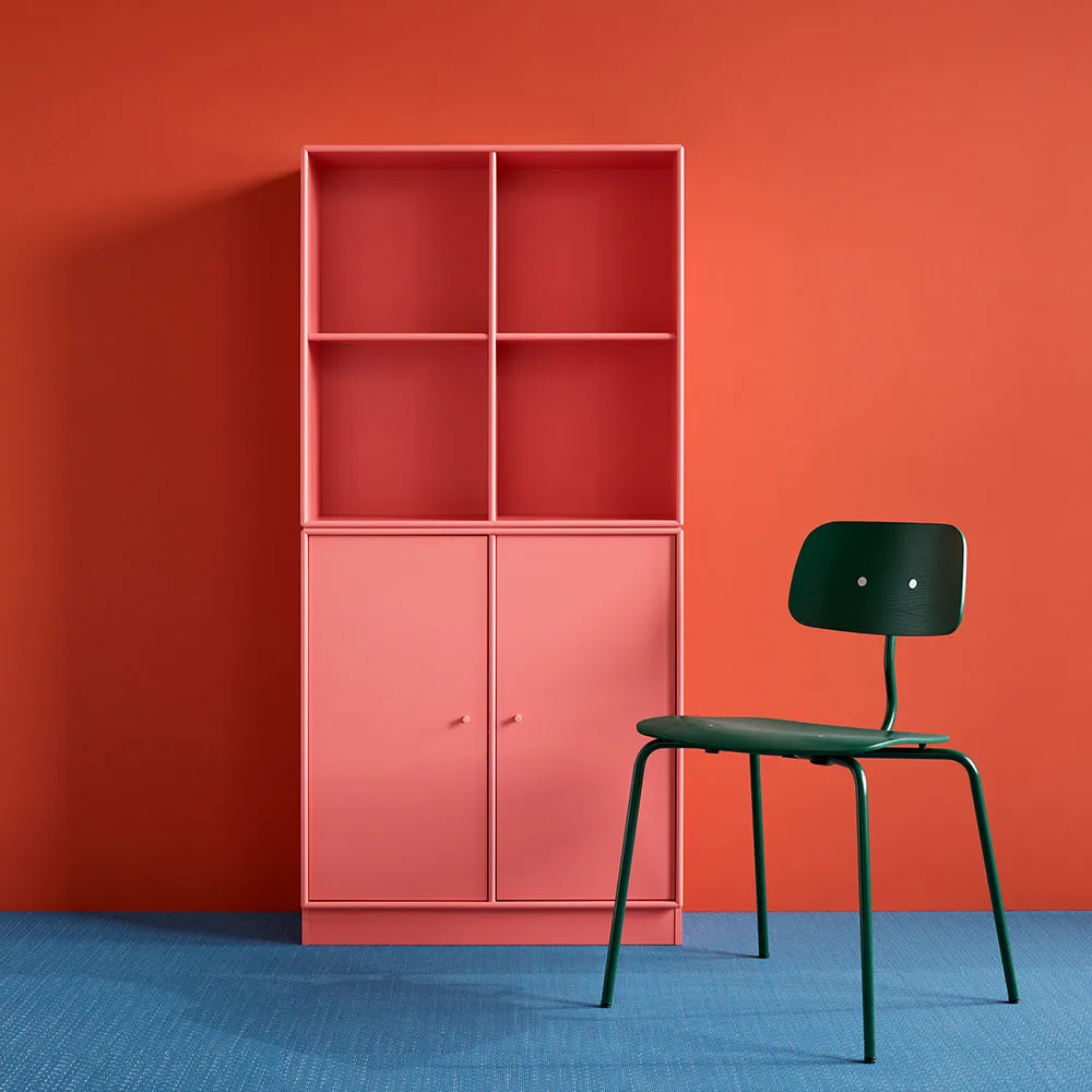 Kevi 2060 chair, Azure laquered stand stained ash Montana