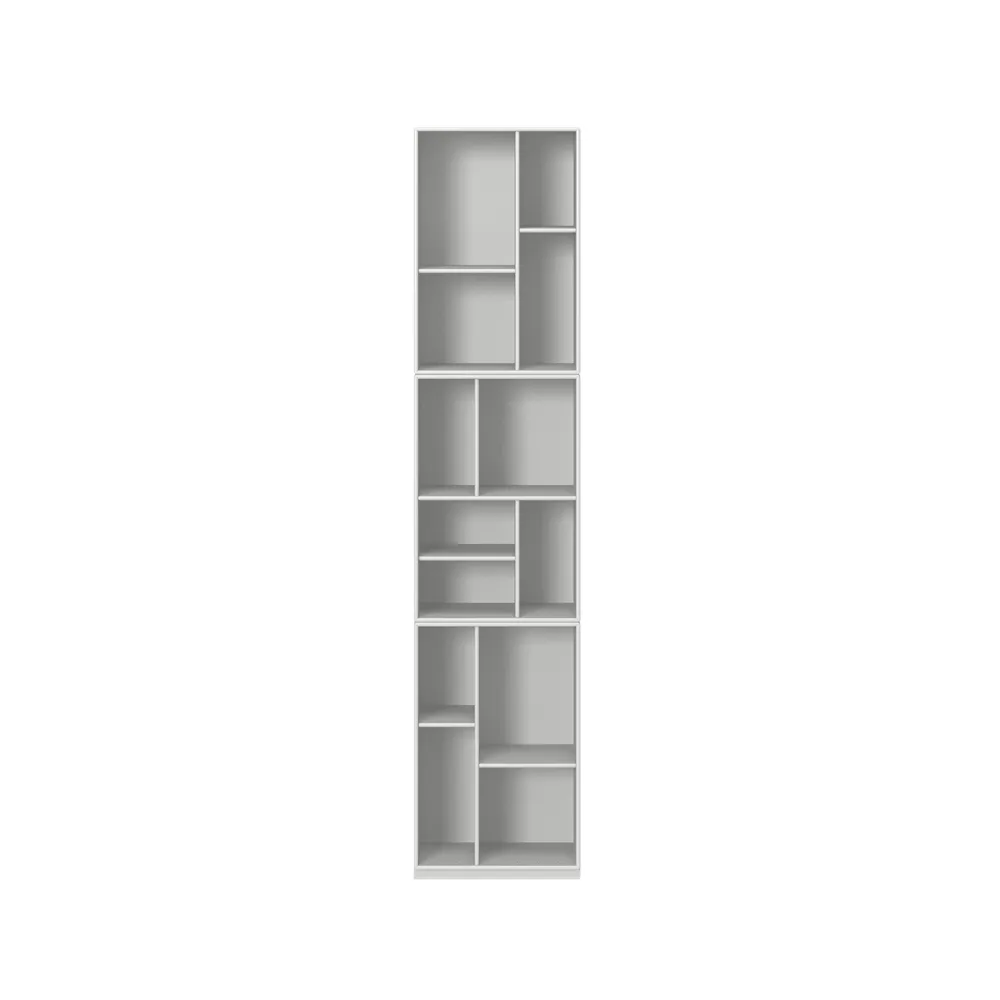 Loom bookshelf, New white 101 with 3 cm base Montana