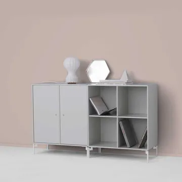 Pair side table - Flint 148, chrome legs - Montana