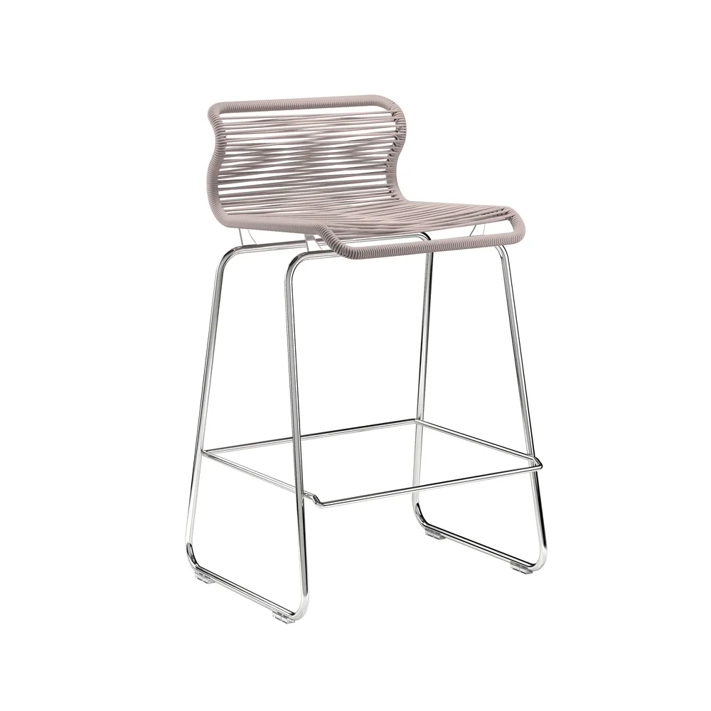Panton One kitchen barstool, Carmen, stainless steel Montana