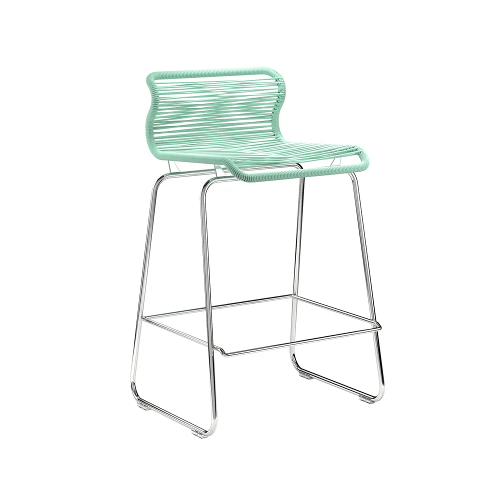 Panton One kitchen barstool, Marylinn, stainless steel Montana