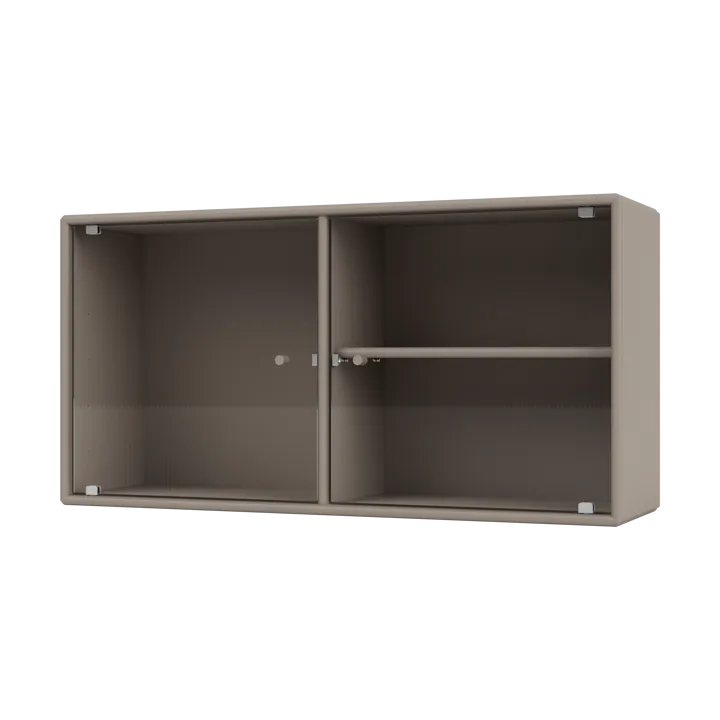 Ripple I display cabinet 69.6x35.4x20 cm - Truffle - Montana