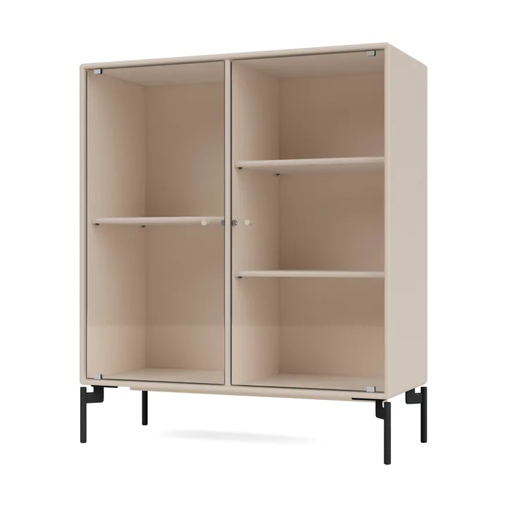 Ripple II display cabinet 69.6x82.2x30 cm - Clay-legs black - Montana