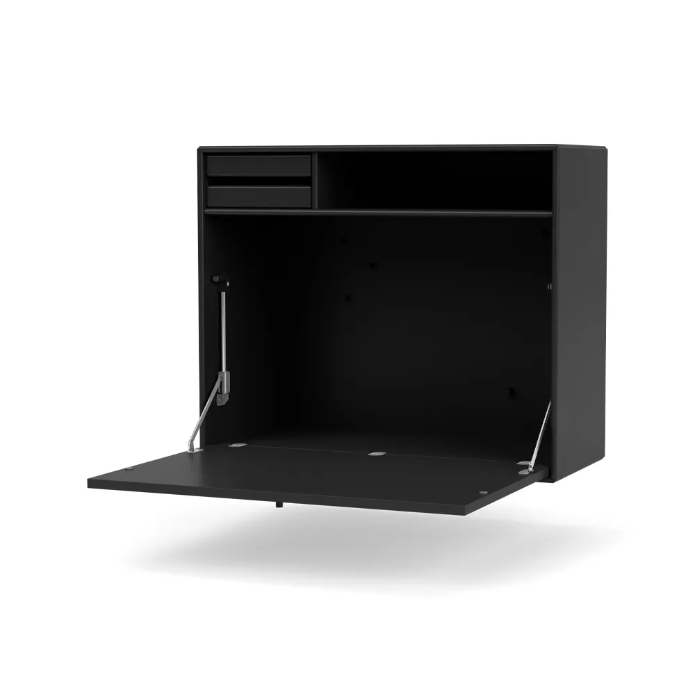 STUDIO desk, wall hung, Black 05 Montana