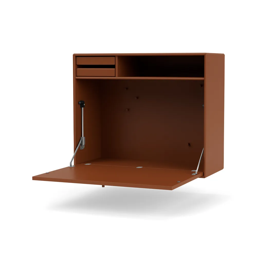 STUDIO desk, wall hung, Hazelnut 146 Montana