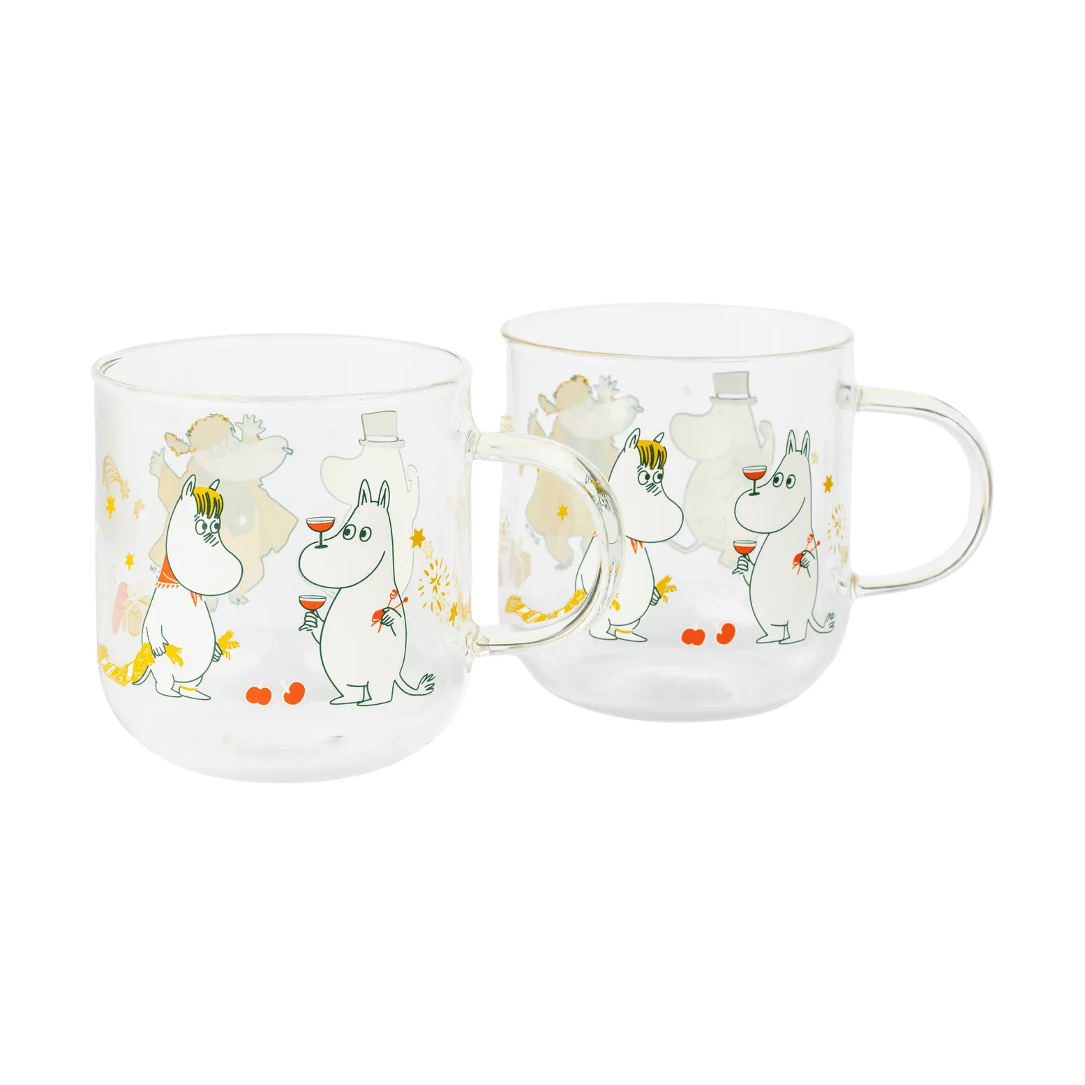 Moomin glass mug, Kärleksgåva, 30 cl, 2-pack Moomin Arabia