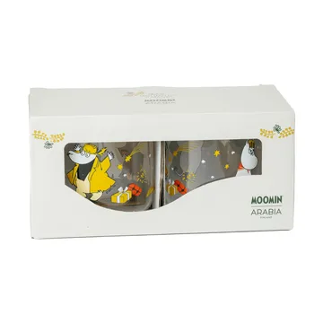 Moomin glass mug - Kärleksgåva, 30 cl, 2-pack - Moomin Arabia