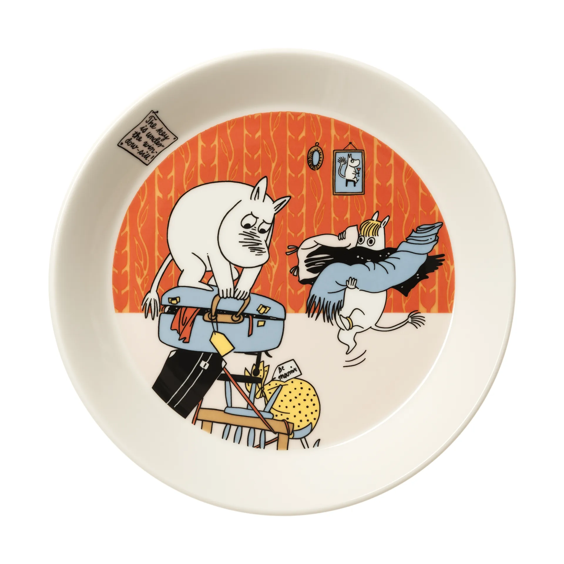 Ready for vacation Moomin plate, Ø19 cm Moomin Arabia