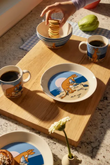 Sniff Moomin plate Ø19 cm - Blue - Moomin Arabia
