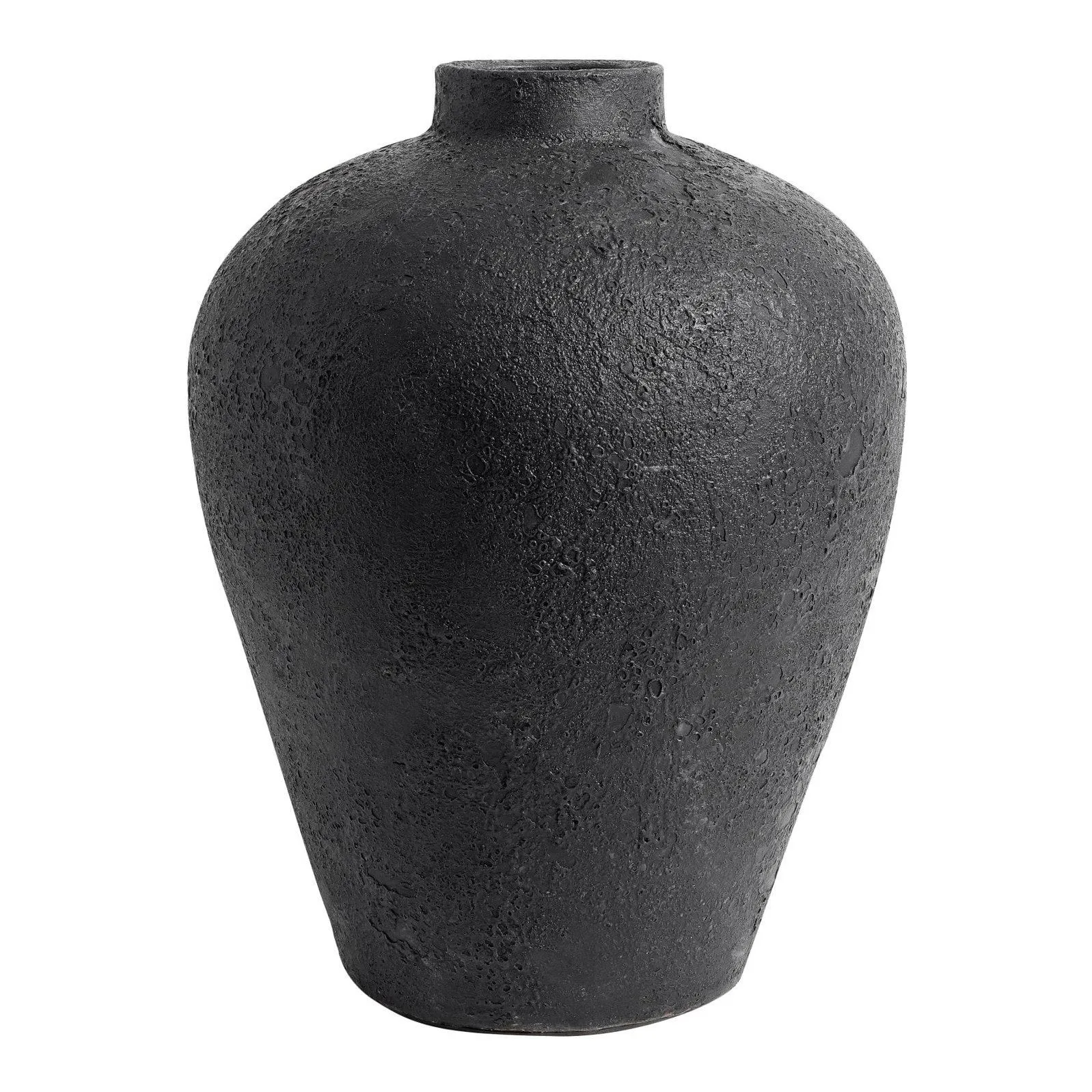Luna pot 40 cm, Black-terracotta MUUBS