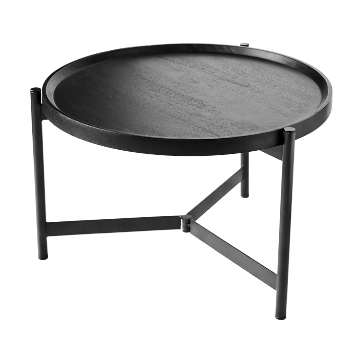Nevada coffee table Ø70 cm - Black - MUUBS