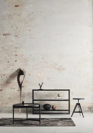 Nevada coffee table Ø70 cm - Black - MUUBS