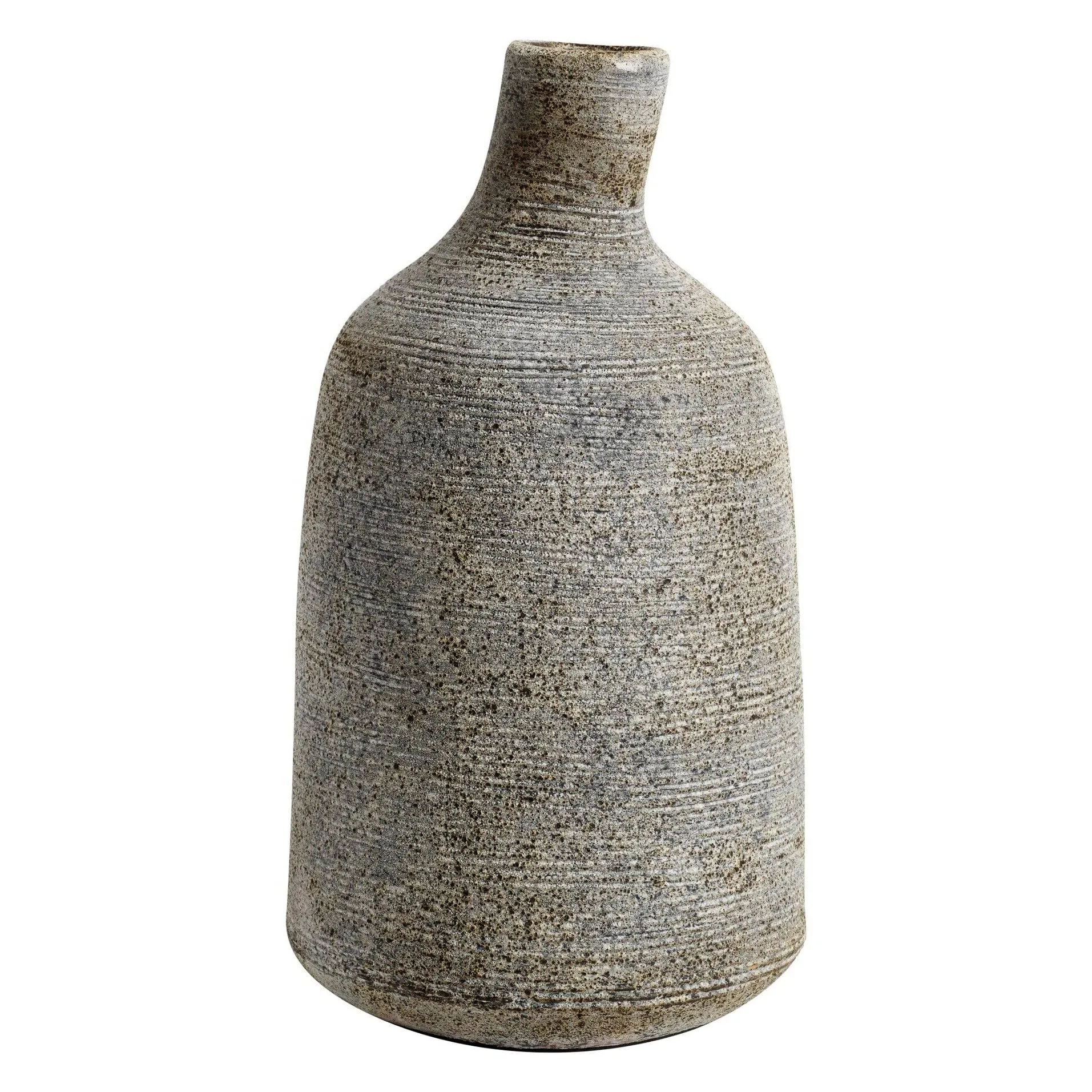 Stain vase large 26 cm, Gray-brown MUUBS