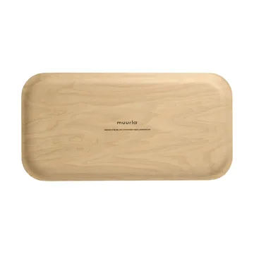 Checks & Stripes tray 22x43 cm - Brown - Muurla