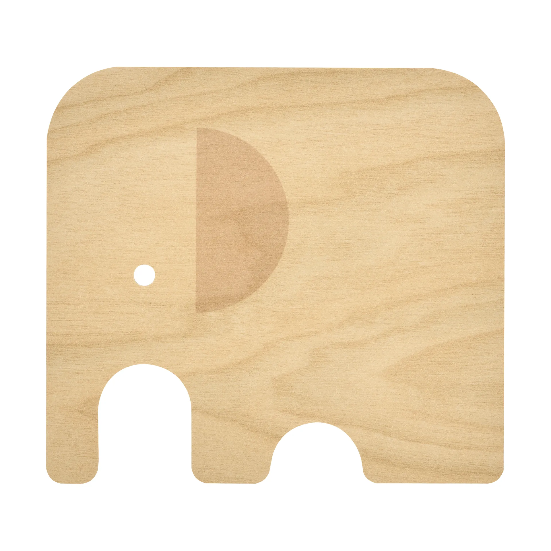 Elephant glass coaster 11x10 cm, Pink Muurla