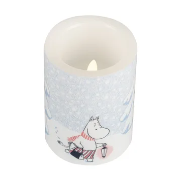 Moomin block candle LED 10 cm - Let it snow - Muurla