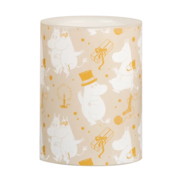 Moomin block candle LED 10 cm - Sparkling stars - Muurla