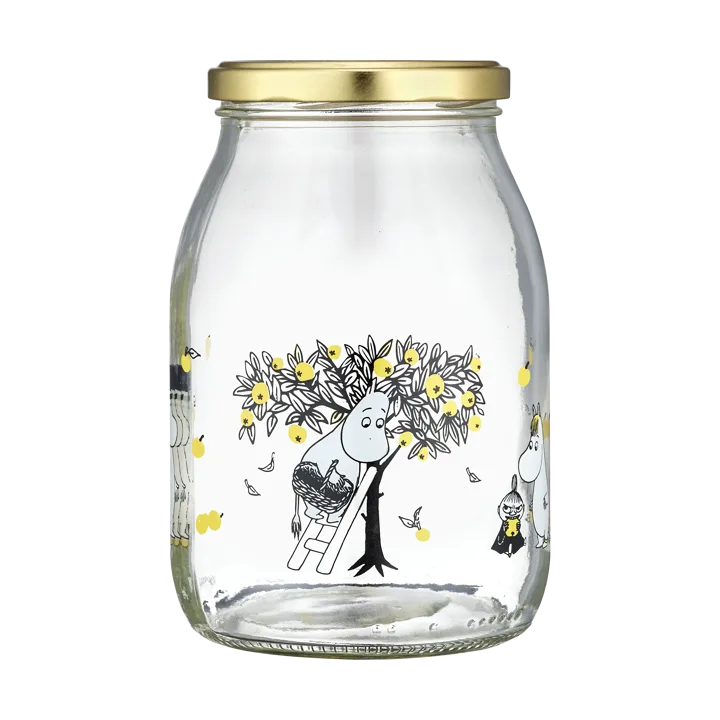 Mumin glass jar 1 L - Apples - Muurla