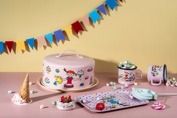 Pippi cake stand with dome - Birthday - Muurla