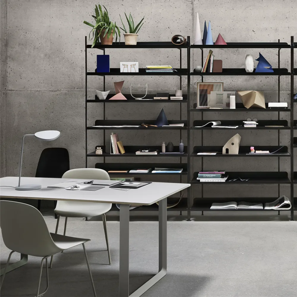 70/70 dining table 170x85 cm, Solid oak-Grey Muuto