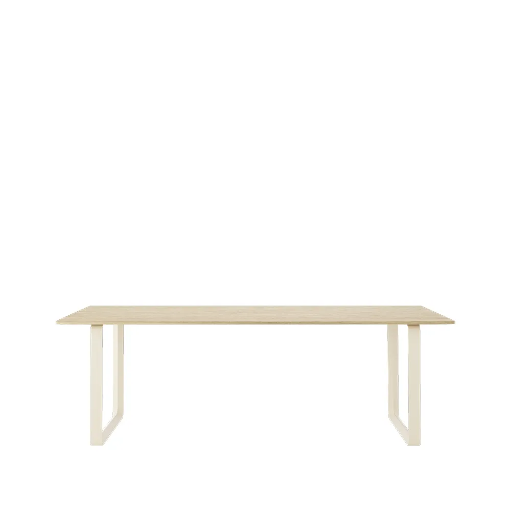 70/70 dining table 225x90 cm, Solid oak-Sand Muuto