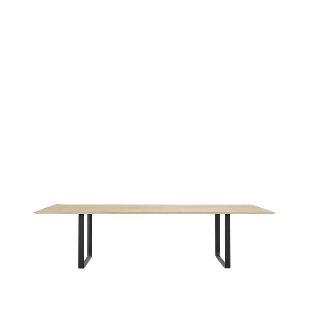 70/70 dining table 295x108 cm, Sollid oak-Black Muuto