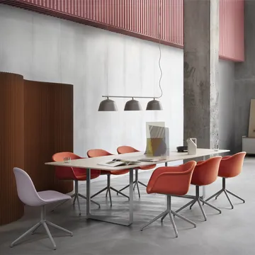 70/70 dining table 295x108 cm - Sollid oak-Black - Muuto
